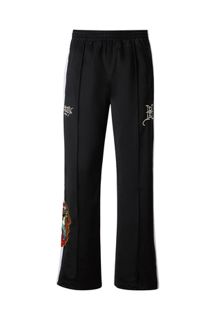 Mens Hell-Catz Tricot Tracksuit Joggers - Black