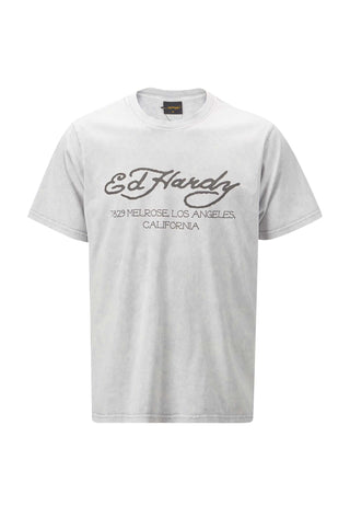 Mens Mono-Flash-Logo T-Shirt - Grey
