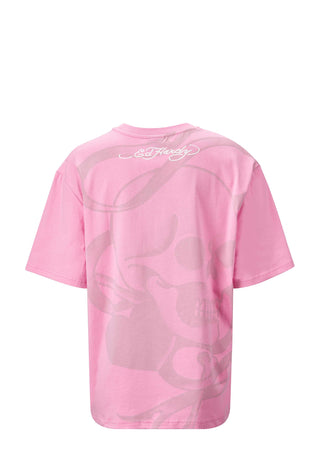 Womens Love Wrapped Relaxed T-Shirt - Pink