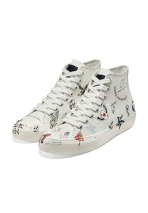 Doodle High Top - White