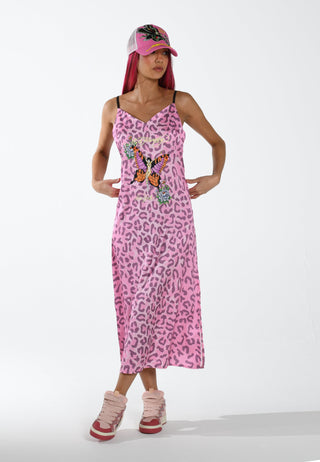 Womens Motherfly Slip Dress - Pink